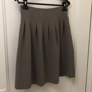 H&M pleated skirt in grayish taupe